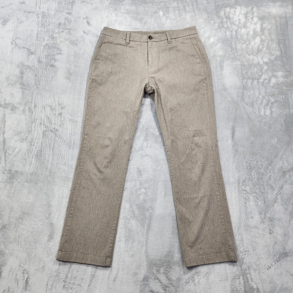 Hawker Rye Pants Mens 32x30 Brown Straight Chino Stretch Casual Office Khakis